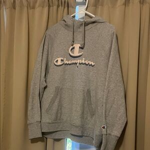 Champion Heather Gray Pullover Hoodie